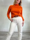 Banana Republic Cashmere Crewneck in Orange (Size XS/S)