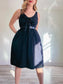 Who What Wear Front Lace Up Dress in Black (Size L)