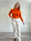 Banana Republic Cashmere Crewneck in Orange (Size XS/S)