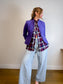 Contemporaine Simons Plaid Button Down in Navy/Red (Size XL)