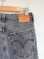 Levi’s "Ribcage Straight Ankle in Black Wash" (Size 29)