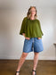 Wilfred Daydreamer Pleated Blouse in Green SOLD AS IS (Size L)