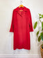 Vintage Trench Coat in Red (Size XL)