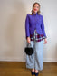 Vintage BASLER Wool Blazer in Purple (Size S/M)