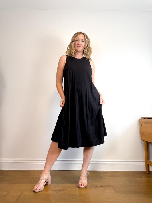HOI BO Slow Fashion Tank Dress in Black (Size L)