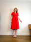 Wilfred "Naeva Linen Dress in Red" (Size S/M)