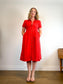 Wilfred "Naeva Linen Dress in Red" (Size S/M)