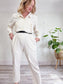 Rag & Bone "Morris Jumpsuit" in Off White (Size L)