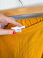 Bryn Walker Wide Leg Pull On Linen Pants in Mustard (Size M/L)
