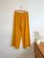 Bryn Walker Wide Leg Pull On Linen Pants in Mustard (Size M/L)