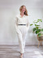 Rag & Bone "Morris Jumpsuit" in Off White (Size L)