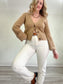 Banana Republic "Talia Merino-Cashmere Cardigan in Camel" (Size XS-M)