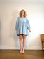 Anthropologie "Square-Neck Denim Mini Babydoll Dress" (Size M/L)