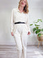 Rag & Bone "Morris Jumpsuit" in Off White (Size L)