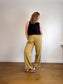 Lululemon High Rise Wide Leg Trousers in Golden Beige (Size 10)