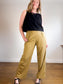 Lululemon High Rise Wide Leg Trousers in Golden Beige (Size 10)