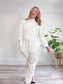 Rag & Bone "Morris Jumpsuit" in Off White (Size L)