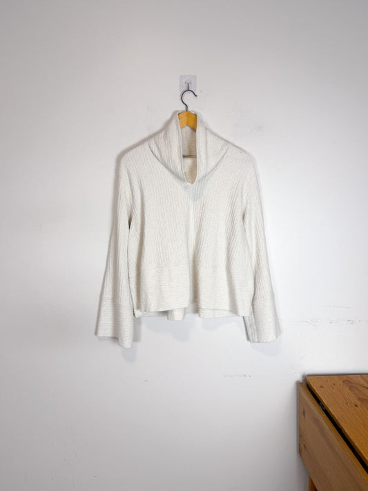 Lululemon Ribbed Cowlneck Pullover Sweater in OffWhite (Size L)
