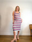 Club Monaco Knit Striped Tank Dress (Size M)