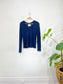 Citizens of Humanity Scoop Neck Long Sleeve in Slate Blue (Size XS/S)