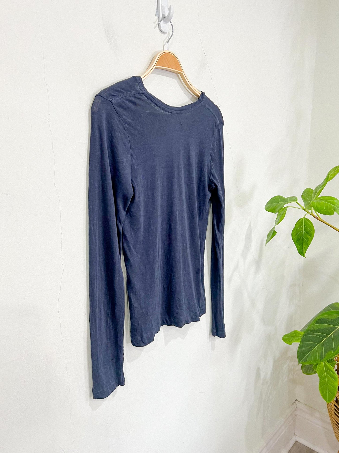 Citizens of Humanity Scoop Neck Long Sleeve in Slate Blue (Size XS/S)