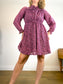 SELECTED FEMME "Curve Shirt Dress in Pink Floral" (Size M/L)
