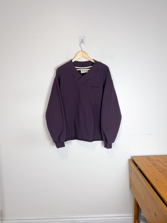 OKAYOK Toronto Sustainable Fleece Sweater in Purple (Size M)