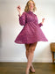 SELECTED FEMME "Curve Shirt Dress in Pink Floral" (Size M/L)