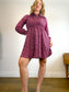 SELECTED FEMME "Curve Shirt Dress in Pink Floral" (Size M/L)