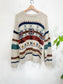 Vintage Chunky Knit Wool Sweater (Size L)