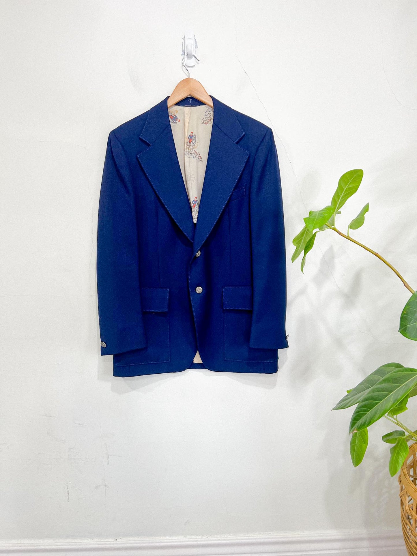 Vintage Navy Oversized Blazer (Size L)