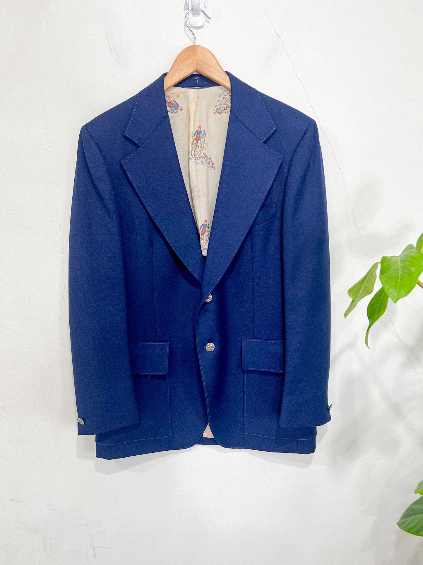 Vintage Navy Oversized Blazer (Size L)