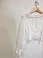 Wilfred "La Boheme Eyelet Cropped Blouse" in White SOLD AS IS(Size XS)