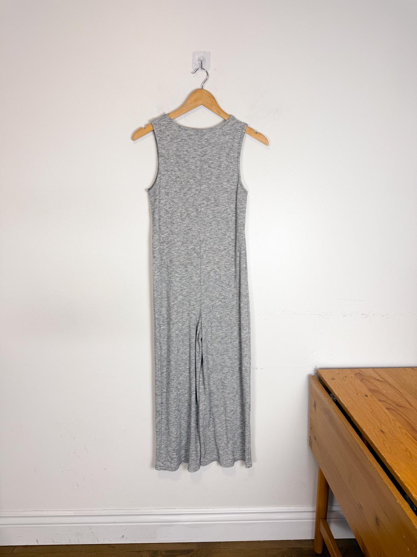 Thread & Supply Ribbed Jumpsuit in Heathered Grey (Size S)