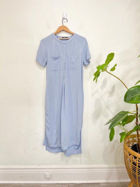 Tiger of Sweden Midi Shirt Dress in Pastel Blue SOLD AS IS (Size M)