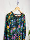 SPELL Slow Fashion Floral Wide Arm Blouse with Fringe (Size L/XL)