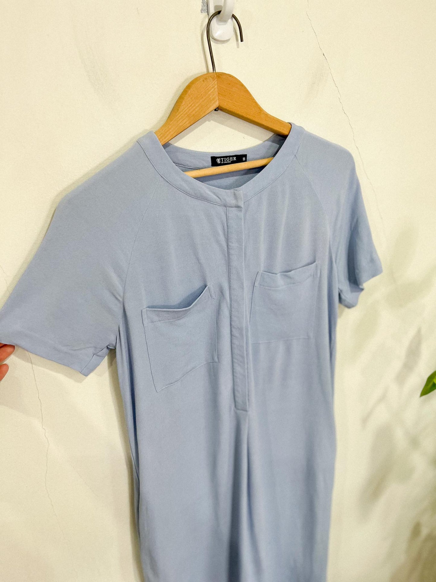 Tiger of Sweden Midi Shirt Dress in Pastel Blue SOLD AS IS (Size M)