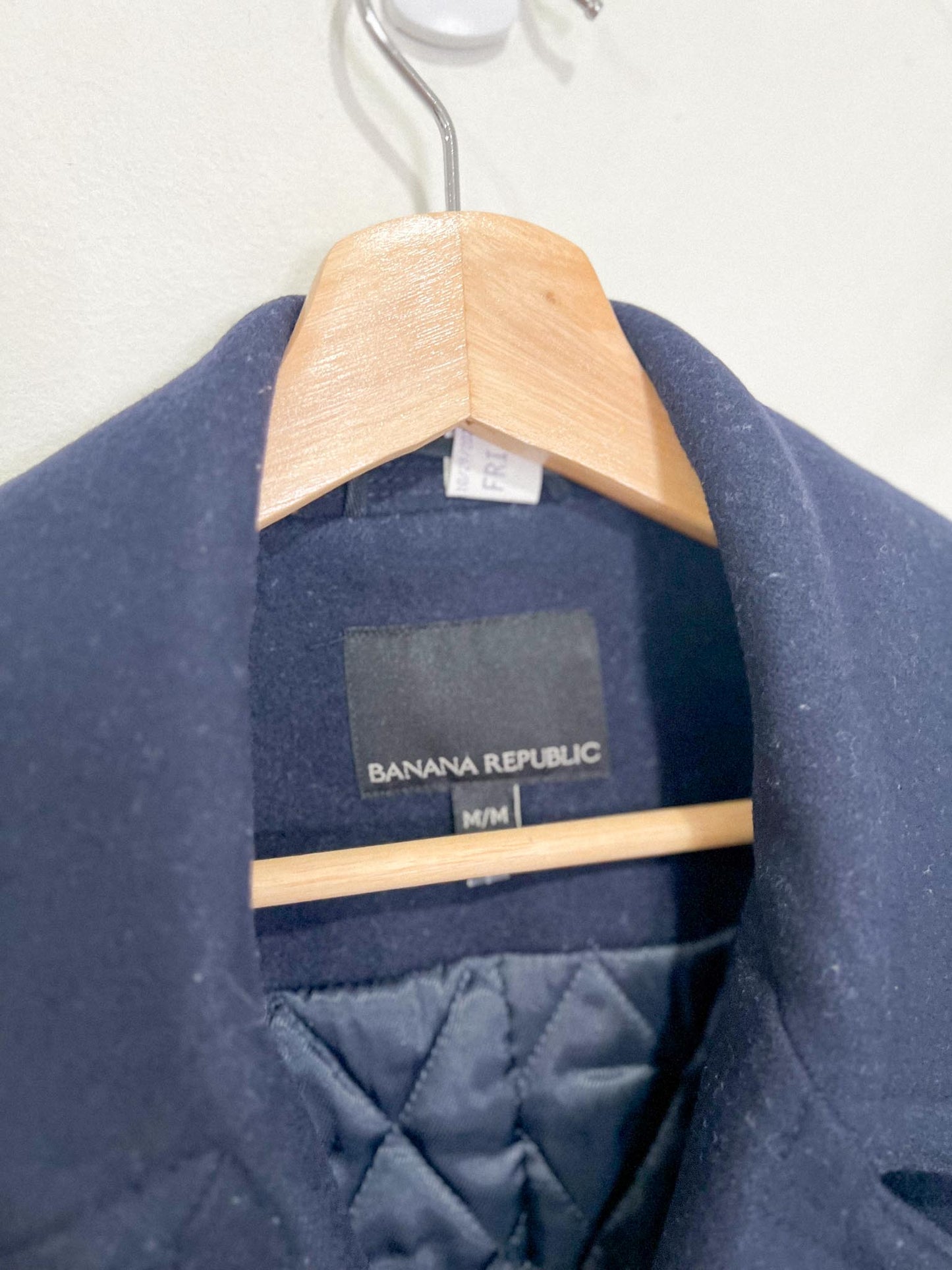 Banana Republic Italian Wool Peacoat - Mario Bellucci in Navy (Size L)