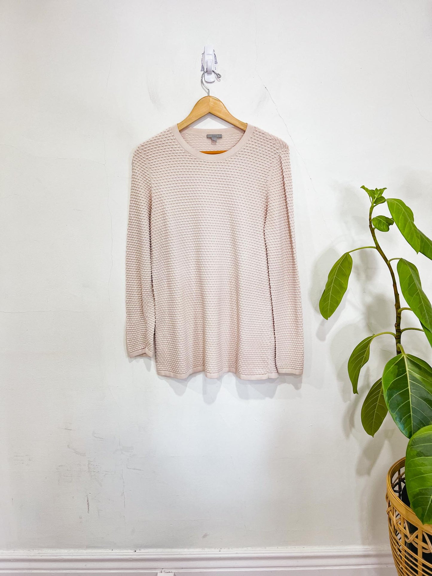 COS Textured Crewneck in Beige (Size M)