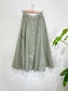 Vintage Full Midi Skirt in Pale Green Grey PLEASE READ (Size S)