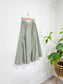 Vintage Full Midi Skirt in Pale Green Grey PLEASE READ (Size S)