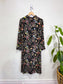 H.O.G Long Sleeve Floral Dress in Black (Size M)