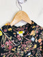 H.O.G Long Sleeve Floral Dress in Black (Size M)