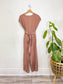 Wilfred "Brax Linen Jumpsuit" in Dusty Rose (Size M)