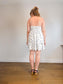 Abercrombie & Fitch Tiered Linen Mini Dress in Blue/White Floral (Size L)