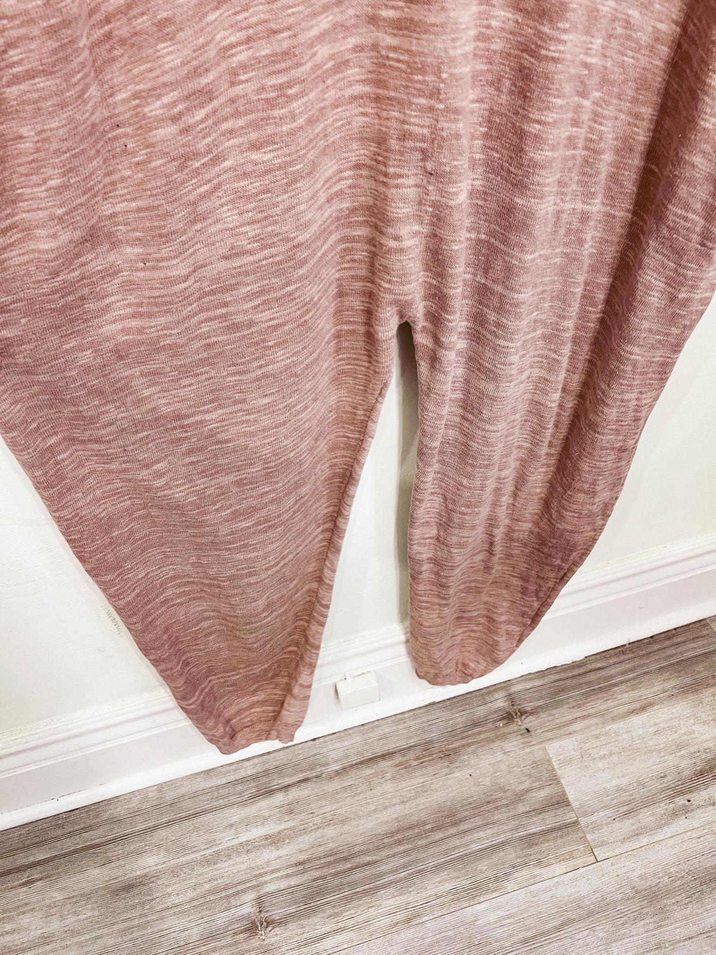 Free People Oversized Knit Jumpsuit in Dusty Rose (Size S-L)