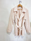 Elie Tahari Belted Silk Wrap Jacket in Marble Arch NWT (Size L)