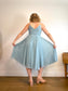 Wilfred "Beaune Midi Pleated Wrap Dress in Pale Blue" (Size L)