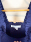 HILL HOUSE "The Ellie Crop Top in Navy" (Size S)