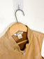 Vintage Leather Vest in Camel (Size M)